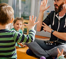 Children and Teacher in Kinderga